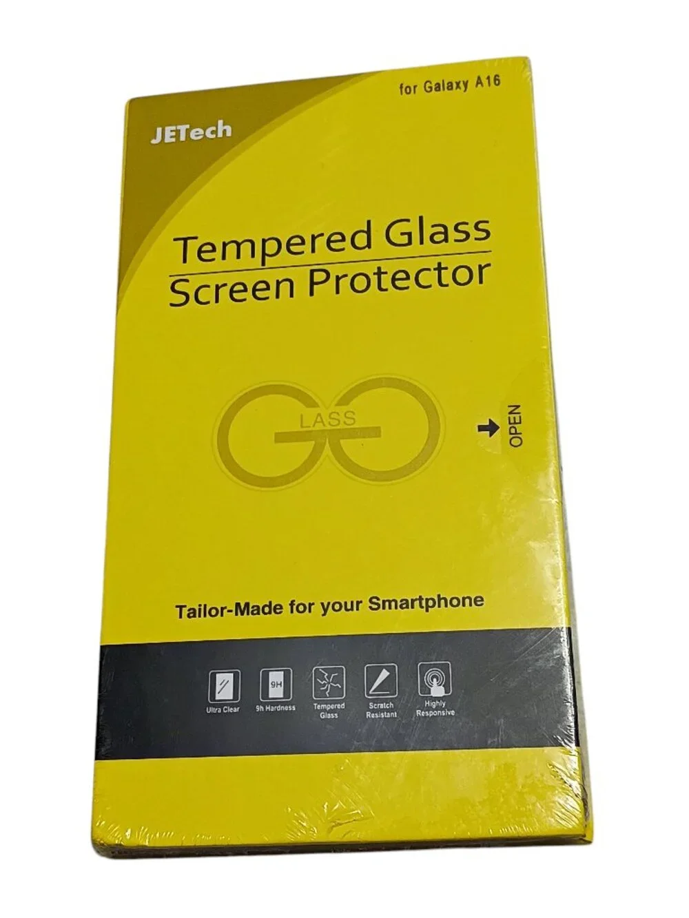 Jetech Tempered Glass Screen Protector Galaxy A16 3 Pack Hd Clear
